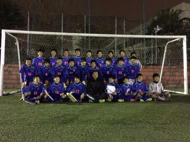 3月13日日曜日、ジュニアユース3年生の卒団式を行いました。